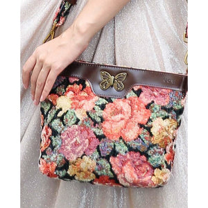Carpet Crossbody Bag<br>Floral Rose