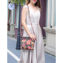Load image into Gallery viewer, Carpet Crossbody Bag&lt;br&gt;Floral Rose
