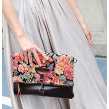 Load image into Gallery viewer, Carpet Crossbody Bag&lt;br&gt;Floral Rose

