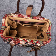 Load image into Gallery viewer, Carpet Purse&lt;br&gt;Floral Rose
