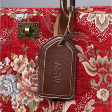 Load image into Gallery viewer, Carpet Tote&lt;br&gt;Floral Wine
