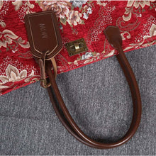 Load image into Gallery viewer, Carpet Tote&lt;br&gt;Floral Wine
