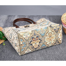 Load image into Gallery viewer, Carpet Tote&lt;br&gt;Golden Age Blue
