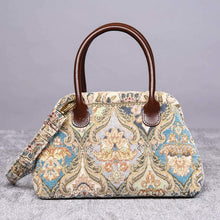 Load image into Gallery viewer, Carpet Handbag&lt;br&gt;Golden Age Blue
