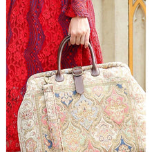 Load image into Gallery viewer, Mary Poppins Carpet Bag&lt;br&gt;Golden Age Pink
