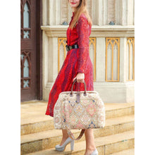 Load image into Gallery viewer, Mary Poppins Carpet Bag&lt;br&gt;Golden Age Pink
