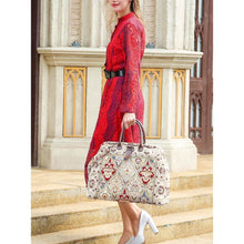 Load image into Gallery viewer, Mary Poppins Carpet Bag&lt;br&gt;Golden Age Wine
