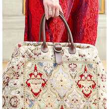 Load image into Gallery viewer, Mary Poppins Carpet Bag&lt;br&gt;Golden Age Wine
