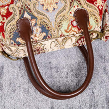 Load image into Gallery viewer, Carpet Handbag&lt;br&gt;Golden Age Wine
