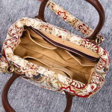Load image into Gallery viewer, Carpet Handbag&lt;br&gt;Golden Age Wine
