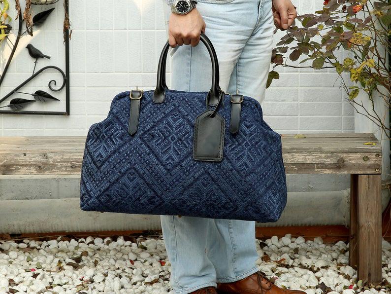 Men's Carpet Bag Aztec Navy