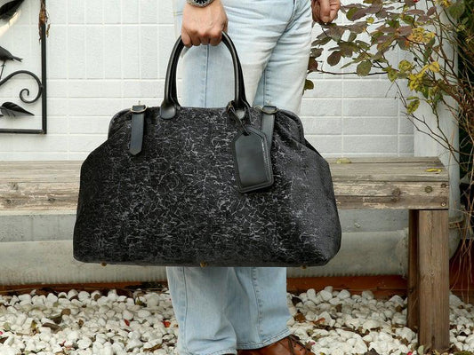 Men's Carpet Bag Black Crack