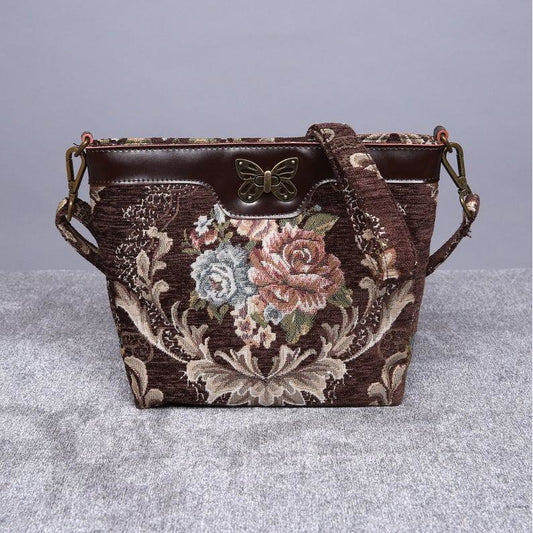 Carpet Crossbody Bag Traditional Coffee