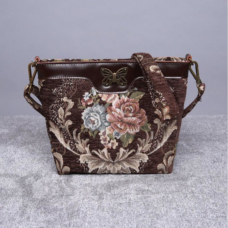 Carpet Crossbody Bag<br>Traditional Coffee