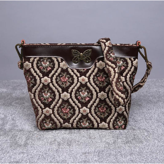 Carpet Crossbody Bag Traditional Coffee