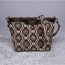 Load image into Gallery viewer, Carpet Crossbody Bag&lt;br&gt;Traditional Coffee
