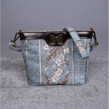 Load image into Gallery viewer, Carpet Crossbody Bag&lt;br&gt;Victorian Stripes Blue
