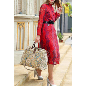Mary Poppins Carpet Bag<br>Golden Age Blue