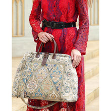 Load image into Gallery viewer, Mary Poppins Carpet Bag&lt;br&gt;Golden Age Blue
