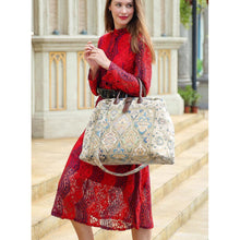Load image into Gallery viewer, Mary Poppins Carpet Bag&lt;br&gt;Golden Age Blue
