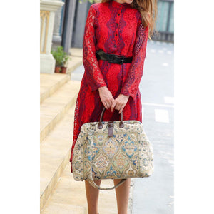 Mary Poppins Carpet Bag<br>Golden Age Blue
