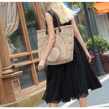 Load image into Gallery viewer, Carpet Tote&lt;br&gt;Oriental Beige
