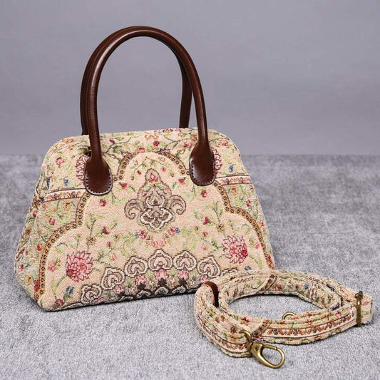 Carpet Handbag Oriental Beige