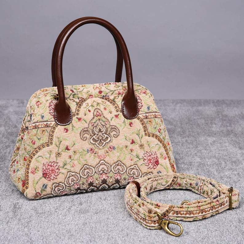 Carpet Handbag<br>Oriental Beige
