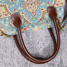 Load image into Gallery viewer, Carpet Handbag&lt;br&gt;Oriental Blue

