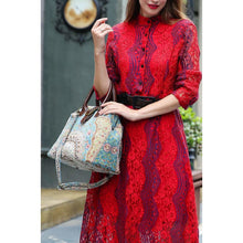 Load image into Gallery viewer, Carpet Purse&lt;br&gt;Oriental Blue
