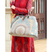 Load image into Gallery viewer, Mary Poppins Carpet Bag&lt;br&gt;Oriental Blue
