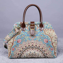 Load image into Gallery viewer, Carpet Purse&lt;br&gt;Oriental Blue
