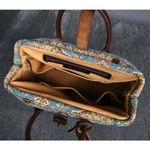 Load image into Gallery viewer, Mary Poppins Carpet Bag&lt;br&gt;Oriental Blue

