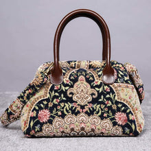 Load image into Gallery viewer, Carpet Handbag&lt;br&gt;Oriental Navy
