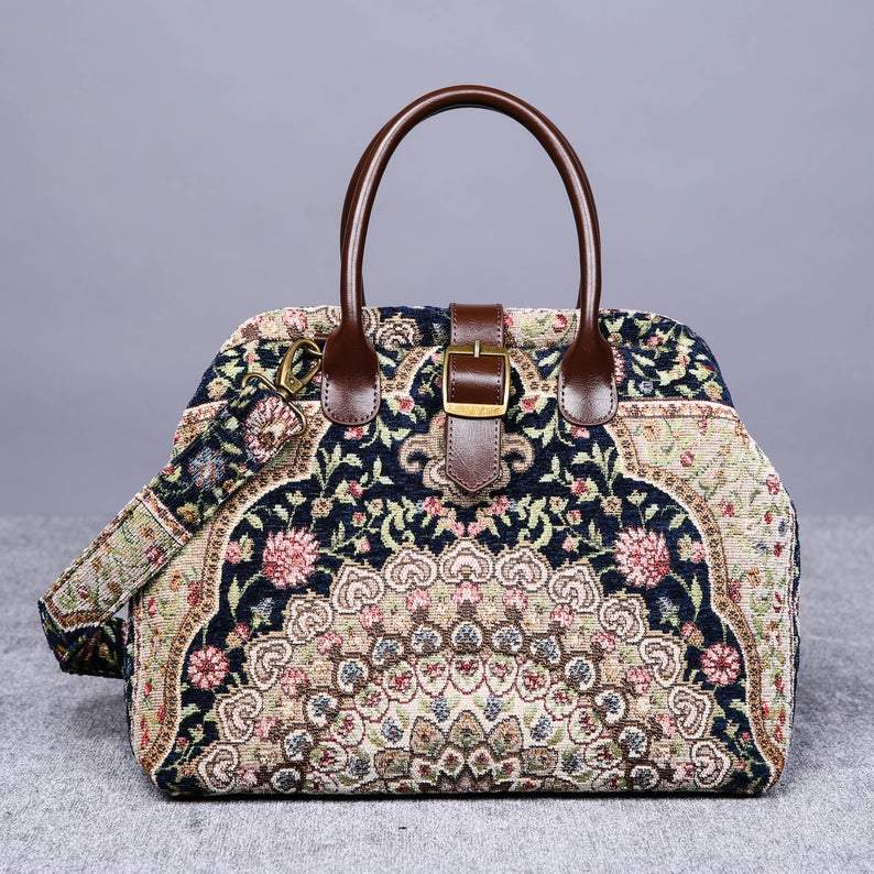 Carpet Purse<br>Oriental Navy