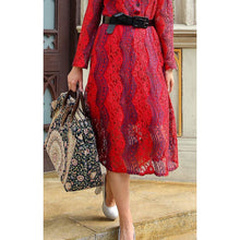 Load image into Gallery viewer, Mary Poppins Carpet Bag&lt;br&gt;Oriental Navy
