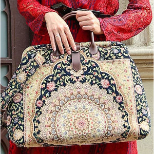 Mary Poppins Carpet Bag<br>Oriental Navy