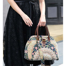 Load image into Gallery viewer, Carpet Purse&lt;br&gt;Oriental Navy
