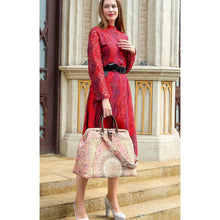 Load image into Gallery viewer, Mary Poppins Carpet Bag&lt;br&gt;Oriental Pink

