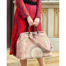 Load image into Gallery viewer, Mary Poppins Carpet Bag&lt;br&gt;Oriental Pink
