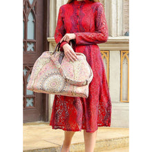 Load image into Gallery viewer, Mary Poppins Carpet Bag&lt;br&gt;Oriental Pink
