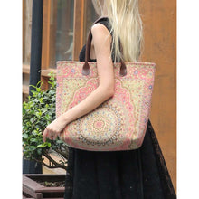 Load image into Gallery viewer, Carpet Tote&lt;br&gt;Oriental Pink
