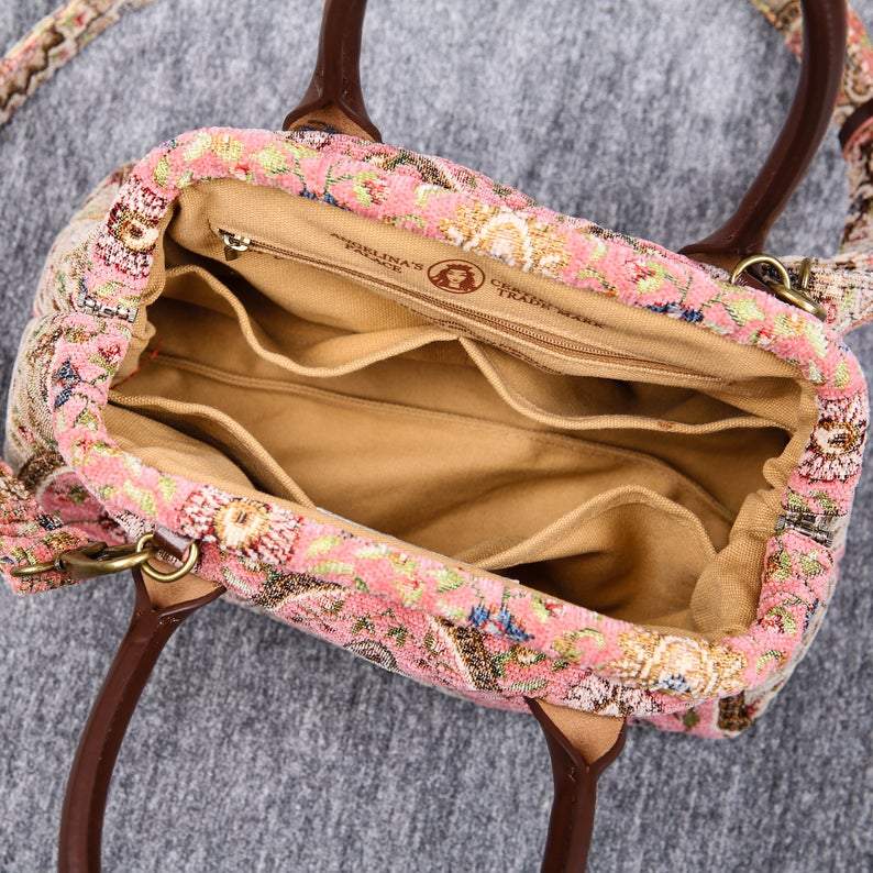 Carpet Handbag Oriental Pink