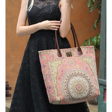Load image into Gallery viewer, Carpet Tote&lt;br&gt;Oriental Pink
