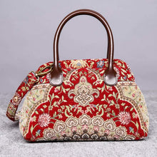 Load image into Gallery viewer, Carpet Handbag&lt;br&gt;Oriental Wine
