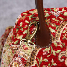 Load image into Gallery viewer, Carpet Handbag&lt;br&gt;Oriental Wine
