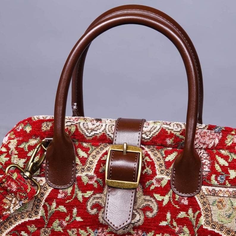 Carpet Purse Oriental Wine