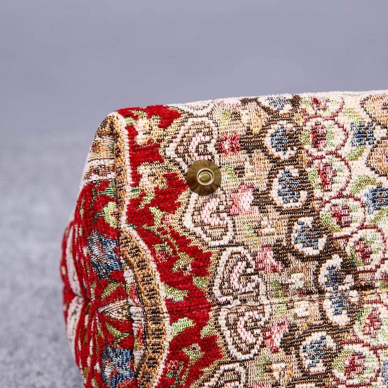 Carpet Purse Oriental Wine