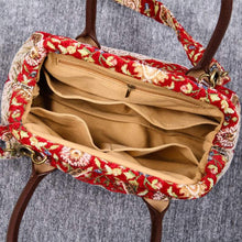Load image into Gallery viewer, Carpet Handbag&lt;br&gt;Oriental Wine
