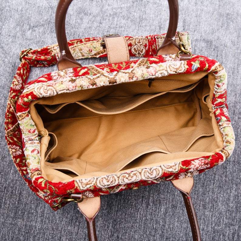 Carpet Purse Oriental Wine